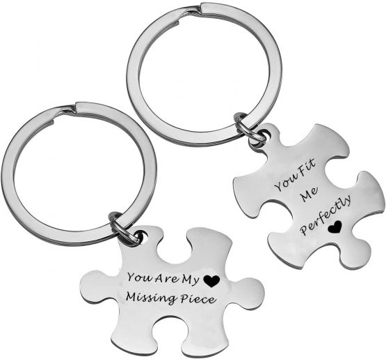 BESPMOSP Gifts for Couples Husband Wife Keychains Jewellery Best Friends Gifts Christmas Presents for Men Women (2PC My Person)