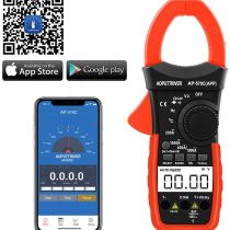 Digital Clamp Meter Bluetooth Multimeter AP-570C-APP 4000 Counts Auto Range AC / DC Voltage Current Resistance Capacitance Frequency Testing LCD Backlight