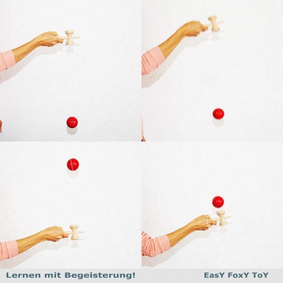 EasY FoxY ToY Wooden-Kendama-Mokuru-Toy 100% Party Fun Guaranteed; Alternative For Computer Gaming Insanity For Children and Adolescents - Image 4