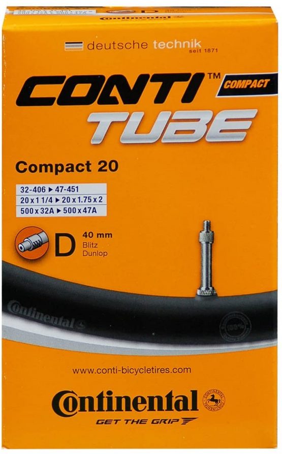 Continental Men's Compact 20 Inner Tube, Other, 32/47-406/451