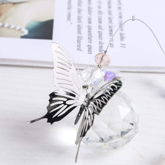 30MM Crystal Ball Prism Rainbow Maker Hanging Suncatcher Window Butterfly Decor Gift - Image 4
