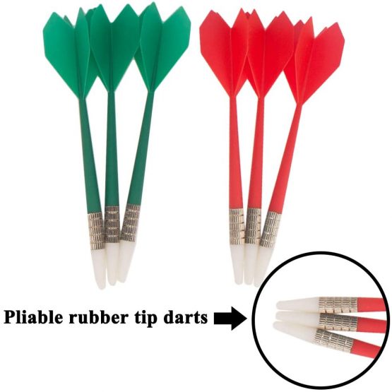 YBCPACK 16.4 Inch Safety Dart Board Safety Dart Set with 6 Soft Tip Darts for Children and Adults, Office and Family Time  - Image 4