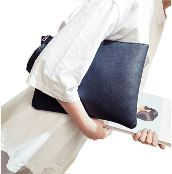 Tskybag Oversized Clutch Bag Purse, Womens Large Pu leather Evening Wristlet Handbag - Image 3