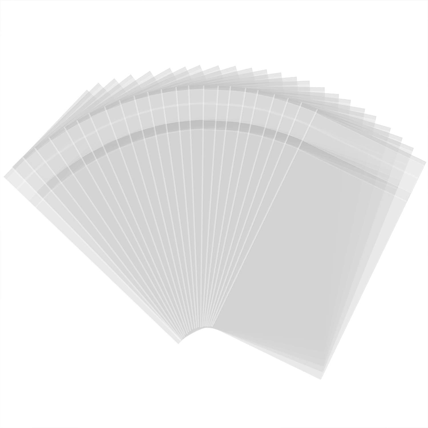 300 Clear Cellophane Bags - 3 x 5 Inches, Self-adhesive Sealing Treat Bags for Candy Soap, Cookies, Valentine Chocolates
