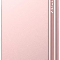 VULKIT Credit Card Holder RFID Protection, Pop Up Metal Card Holder with Double Card Cases Slim Smart Wallet for 10 Cards, Rose Gold