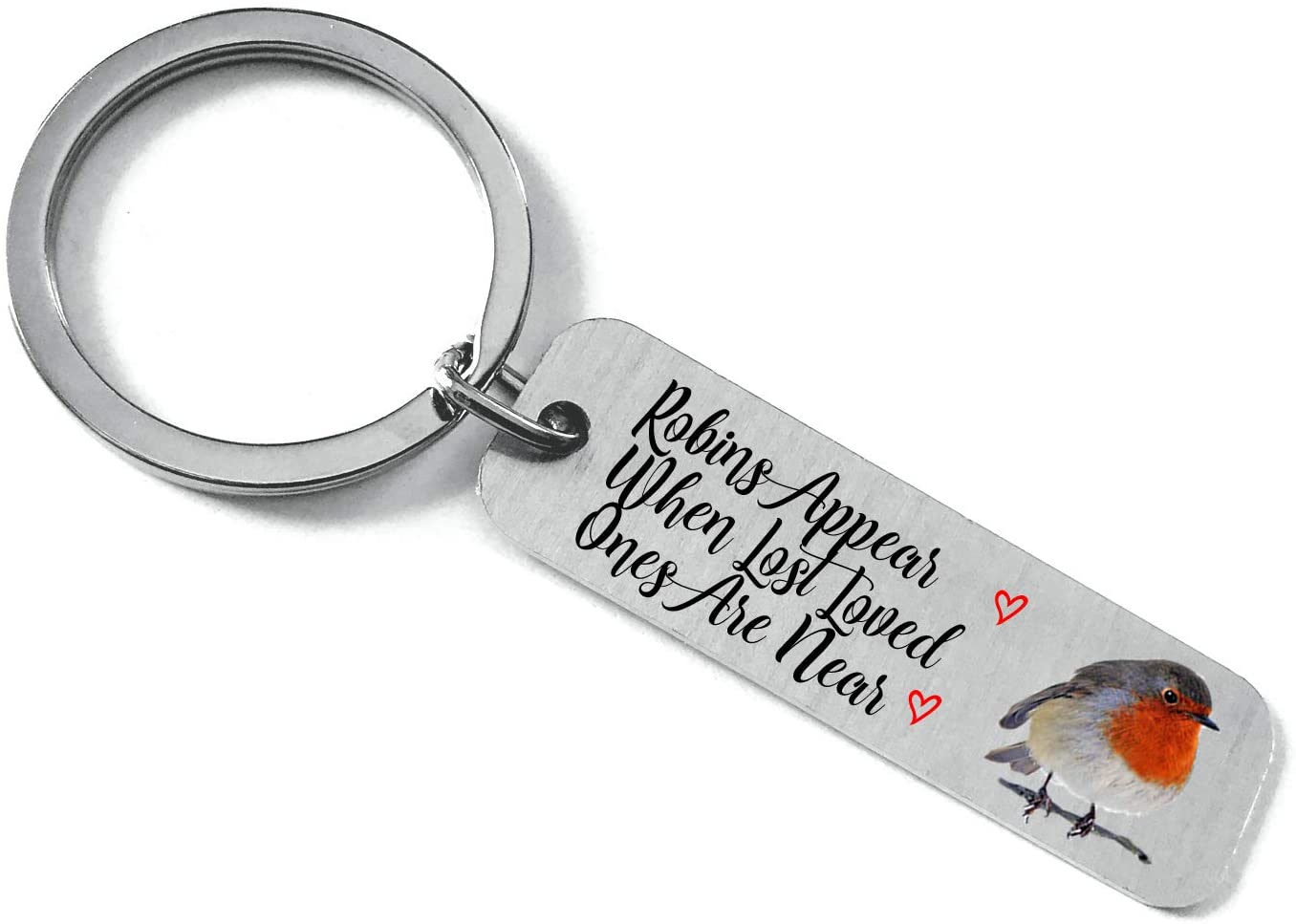 Maisie Moo Gifts Limited Robins Appear When Lost Loved Ones Are Near Sentimental Keyring, Memorial Keychain In Memory