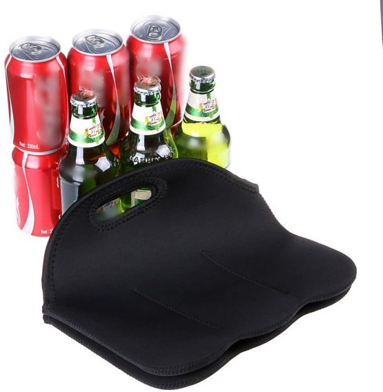 BTSKY 6 Bottles Insulated Neoprene Carrier Tote Carry Case Bag for Beer Baby Bottle Cans Drinks - Image 4