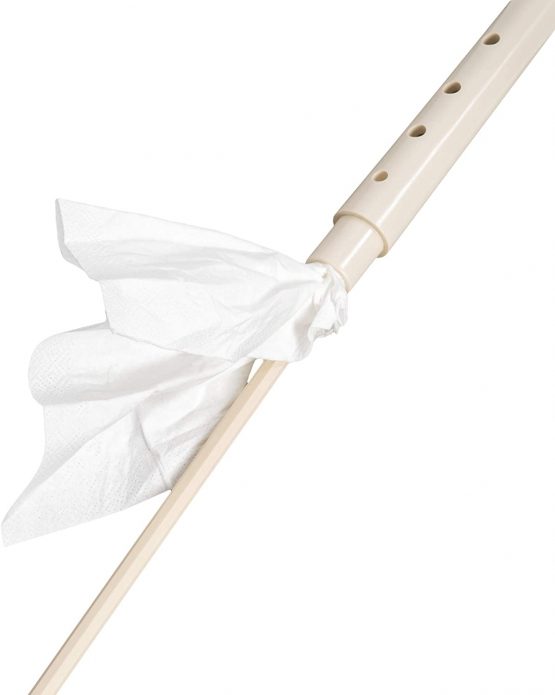 CASCHA recorder cleaning rod made of sturdy plastic - with eyelet for cleaning cloth - ideal for daily cleaning - sturdy flute cleaning rod for soprano recorders - recorder cleaner 28 cm - Image 4