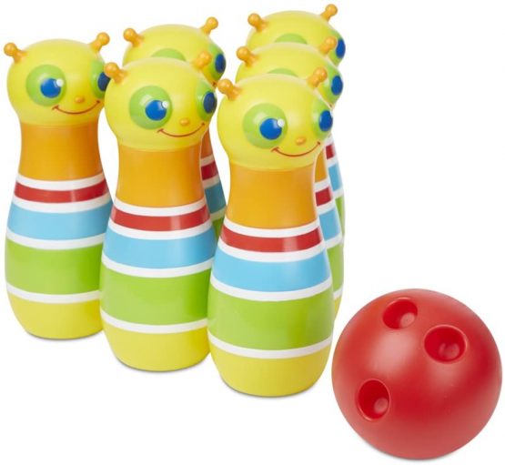 Melissa & Doug Sunny Patch Giddy Buggy Bowling Action Game - 6 Bug Pins, 1 Plastic Ball - Image 2