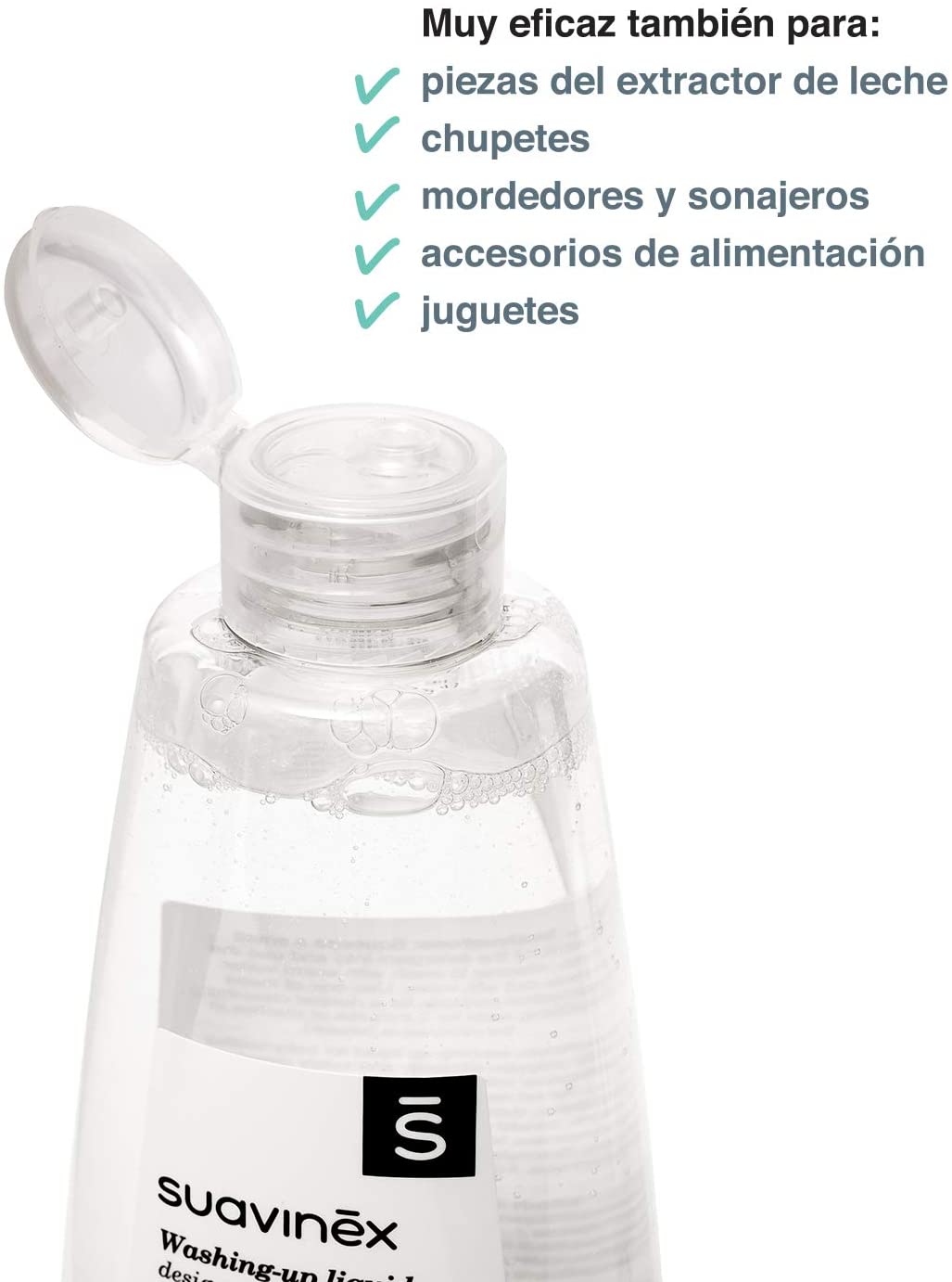 Suavinex 400706 Special Detergent for Baby Bottles and Teats, 500 ml (Paquete de 1) - Image 3
