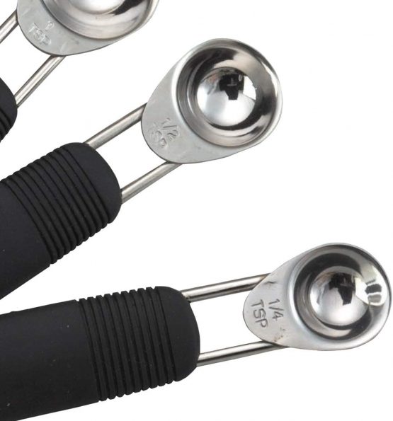 MasterClass Soft-Grip Stainless Steel Measuring Spoons (Set of 4) - Image 3