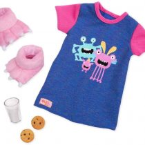 Our Generation BD30371 Snuggle Monster Doll Pyjamas, Various