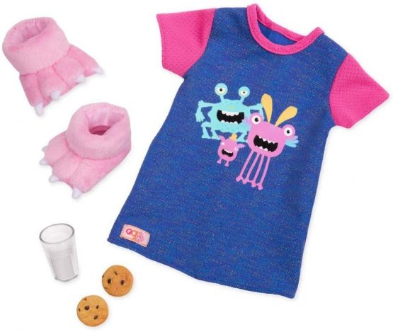 Our Generation BD30371 Snuggle Monster Doll Pyjamas, Various
