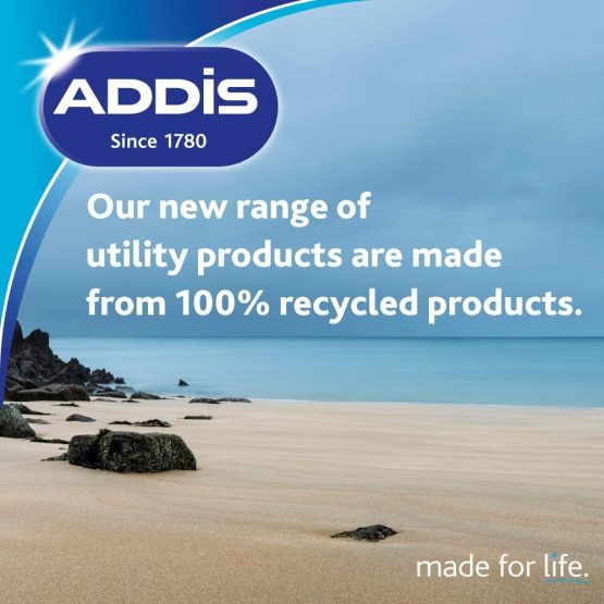 Addis Eco Made from 100% Plastic Round Washing Up Bowl, 7.7 Litre, Recycled Light Grey, 34 x 34 x 13cm - Image 3