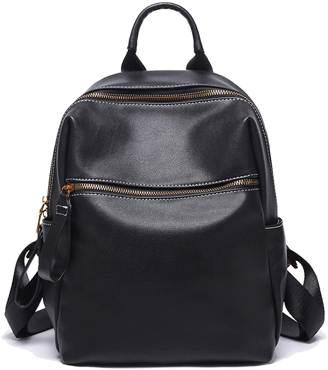 NIYUTA Women Backpacks Fashion PU Casual Travel School Business Shoulder Handbags Black