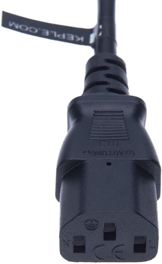 AC Power Cable Mains 3 Pin Prong Plug 5M / 16FT Cord Compatible with LG 26LK330U, 32LK330U, 50PK350, 60PK250, 42LM760T, 32LC3R, 32LC56, 32LC46, 42LC2D, 26LG3100, 26LG4000, 32LG5010 (C13 to UK 3 Pin) - Image 2