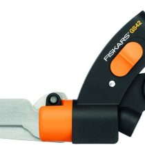 Fiskars Servo-System Grass Shear GS42, Anti-jam Servo-System mechanism, Length: 34.4 cm, Steel blades/Plastic handles, Black/Orange, GS42, 1000589