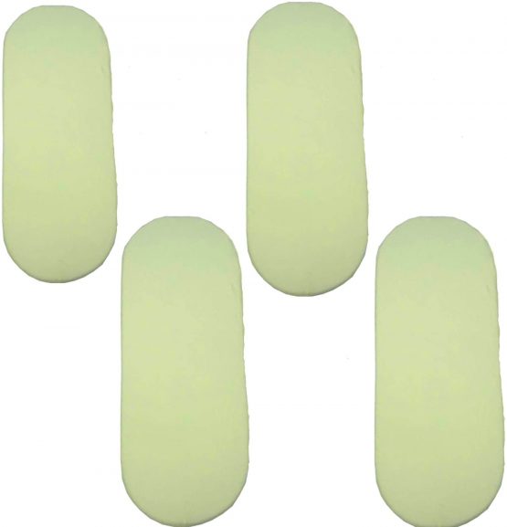 4X Moses Basket 100% Cotton Fitted Sheet Lemon