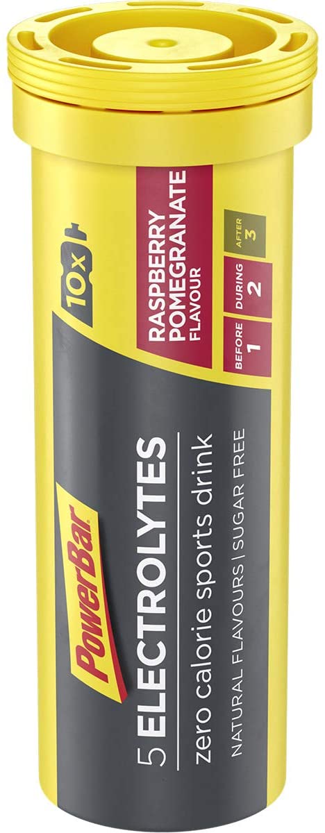 Powerbar - 5 Electrolytes - Raspberry Pomegranate - 12x10Tabs - Effervescent tabs providing the electrolytes - 10 pieces (pack of 12) - Image 2