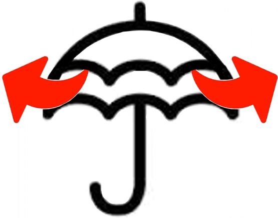 Collar and Cuffs London - Windproof Extra Strong StormDefender City Umbrella - Vented Double Canopy - Auto Open - Solid Wood Hook Handle - Wedding Red - Image 3