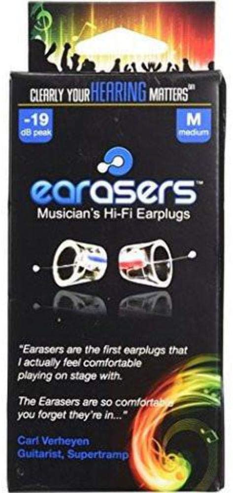 EARasers High Fidelity Earplugs for Music Musicians, DJ's, Reusable Noise Reducing Silicone Hearing Protection - Image 2