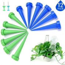 LATERN 12Pcs Automatic Plant Watering Spike, Plant Watering Drip Irrigation System for Garden, Home, Indoor, Outdoor (Include 2 Pushpins)