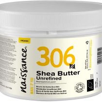 Naissance Organic Shea Butter (no. 306) 250g - Pure, Natural, Certified Organic, Unrefined, Hand Kneaded, Vegan and Fragrance Free
