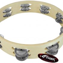 Tiger 10" Tambourine Headless Double Row