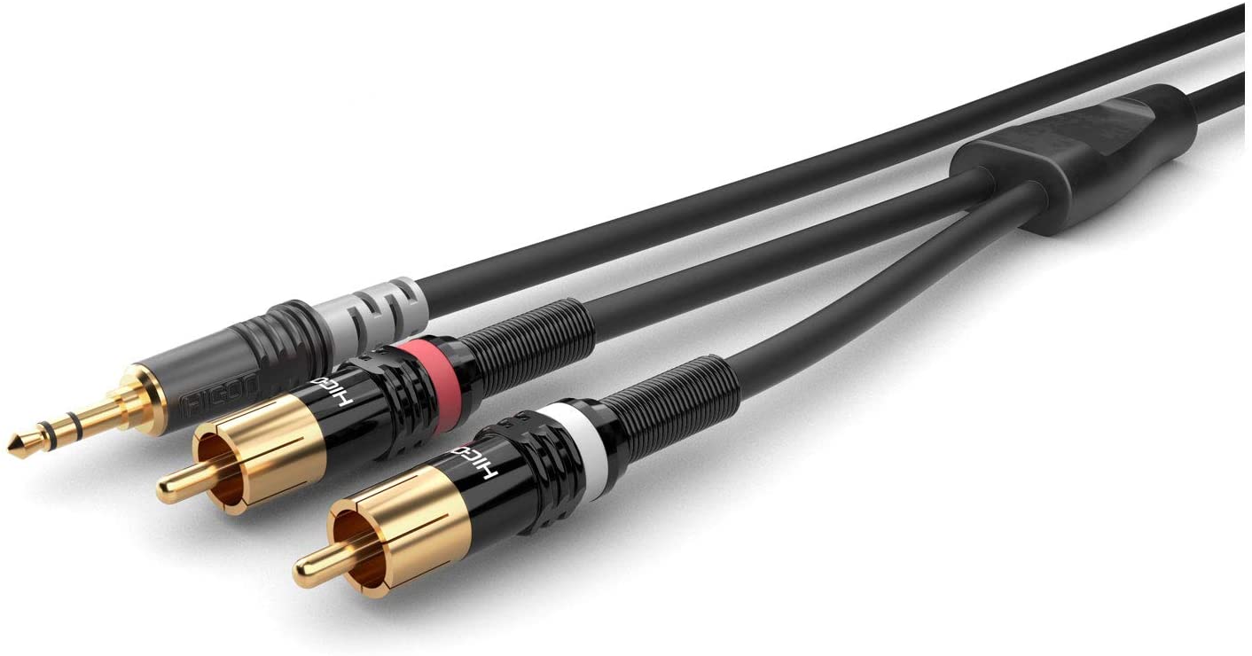 Sommer Cable HBP-3SC2-0090 Y-Cable RCA Phono 0,9m - Insert Cable, Black