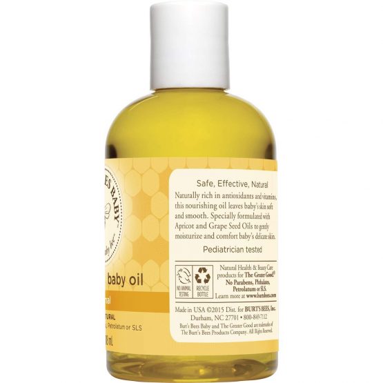 Burt's Bees Baby 100% Natural Nourishing Baby Oil Baby Skin Care - 115ml Bottle, Packaging May Vary - Image 2