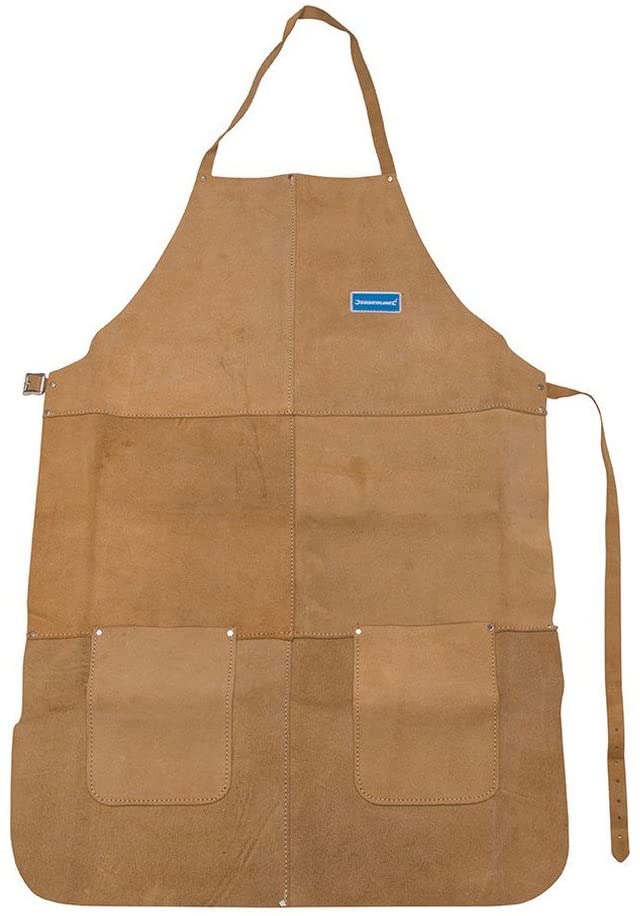 Silverline 633505 Welders Apron Full Length, Brown