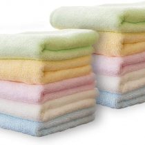 Yoofoss Bamboo Washcloth Towel Set 10 Pack Baby Wash Cloths for Bathroom-Hotel-Spa-Kitchen Multi-Purpose Fingertip Towels & Face Cloths 25x25cm