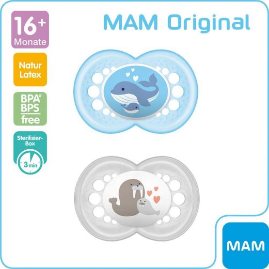 MAM Original Latex Dummy 16+ // City & Colour // Set of 4 // Includes 2 Sterilised Transport Boxes - Image 3