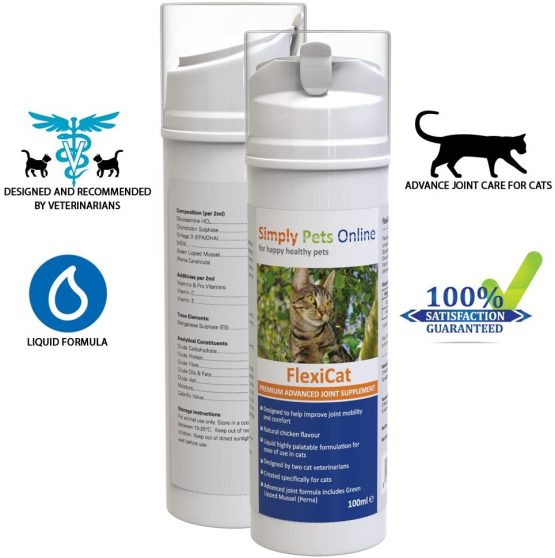 FlexiCat Gel - Cat Joint Supplement - UK Veterinarian Formulated - Extra Glucosamine - Cat Hip and Joint Care - 100ml - Image 2