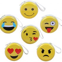 Expression Mini Coin Purse for Kids, Coin Tray Wallet Key Holder Clutch Bags, Headphones, Data Cable Storage Package, Gift for Boy and Girls (6 Pack)