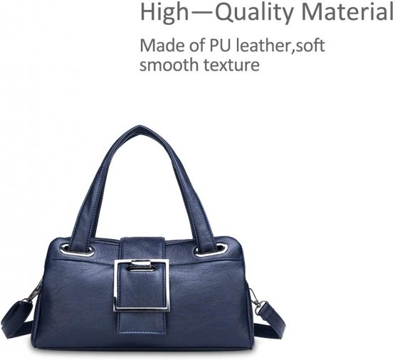 NICOLE & DORIS Women Handbags Handbags for Ladies Fashion Handbag Crossbody Bags Women Retro Handbag PU Leather Dark Blue - Image 3