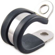 20mm Rubber Lined P Clips Hose Pipe Clamp Stainless Steel - Premium Quality pack of 5