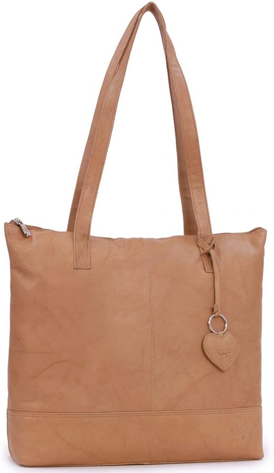 GIGI- Women's Large Leather Tote - Shopper/Shoulder Bag - OTHELLO 9101