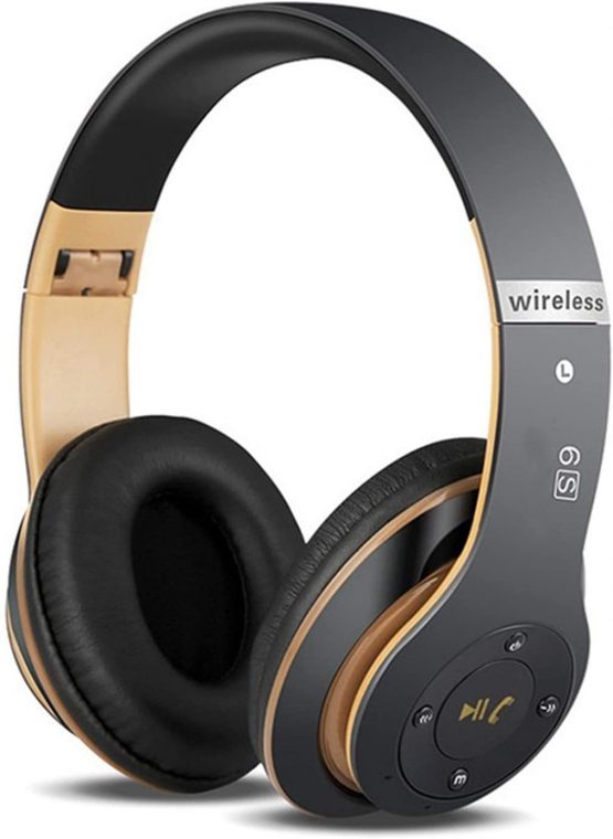 6S Wireless Headphones Over Ear, [52 Hrs Playtime] HiFi Stereo