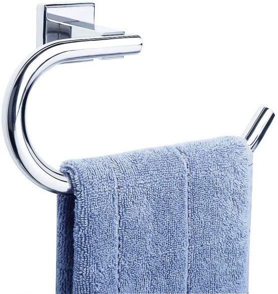 Sayayo Towel Ring Hand Towel Holder Wall Mounted, Towel Rail for Bathroom Kitchen, Toilet Paper Holder, SUS-304 Stainless Steel Polished Finished, EGK5010