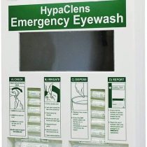 1 X Safety First Aid Hypaclens 20ml Eyewash Dispenser With 25 Eyewash Pods, White, Pack of 25 in Wall Dispenser