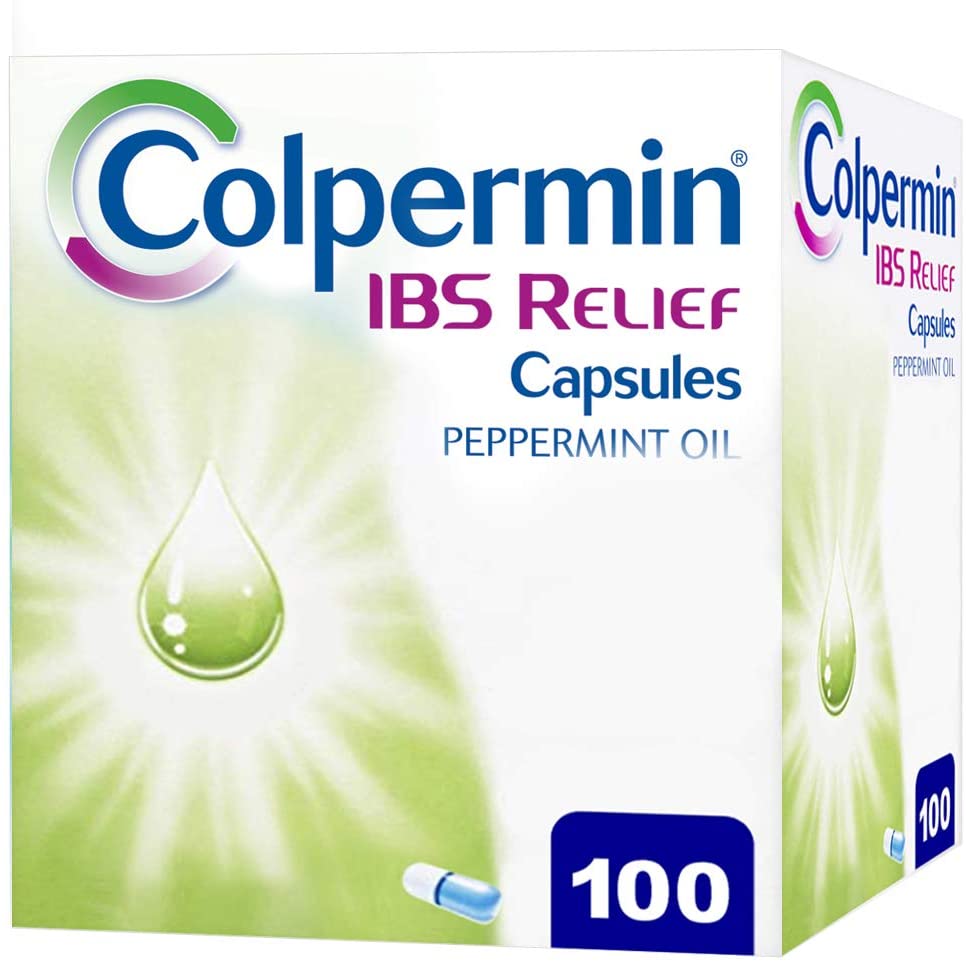 Colpermin IBS Relief - Peppermint Oil Capsules for Irritable Bowel Syndrome - Colpermin Capsules - 100 Pack