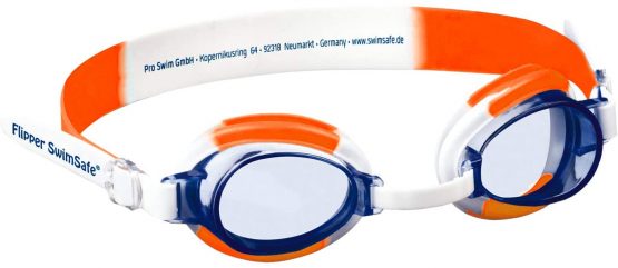 Flipper SwimSafe 1035 – Swimming Goggles for Toddlers from 12 Months Adjustable with UV Protection and Anti-Fog + Glasses Case