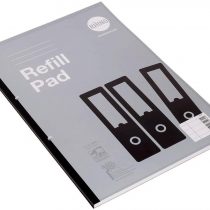 RHINO Stationery A4 Refill Pad 160 Page | 8mm Ruled with Margin | Side Bound Notepad Grey | School Notepad Quality Writing Paper