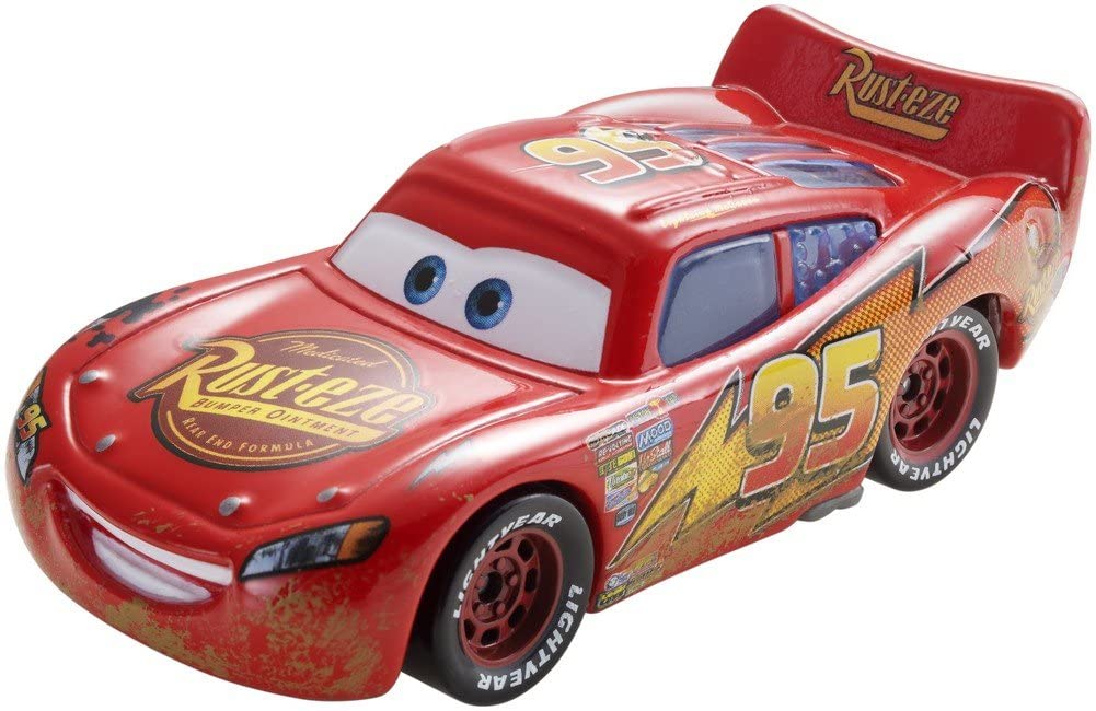 Disney Pixar Cars Lightning McQueen with Tar & Dirt Dust Diecast Vehicle - Image 4