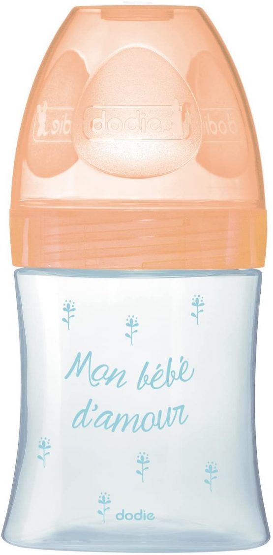 Dodie - Bottle Glass Initiation + 150 ml Beige Deer 0-6 Months, Flat Teat Flow Rate 1. - Image 3