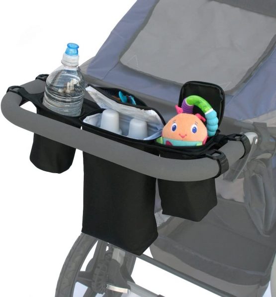 JL Childress Cups 'N Cool Deluxe Stroller Console (Black)