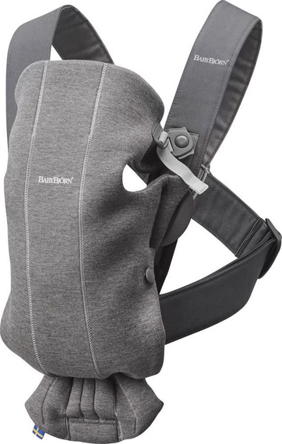 BABYBJÖRN Baby Carrier Mini, 3D Jersey, Dark grey