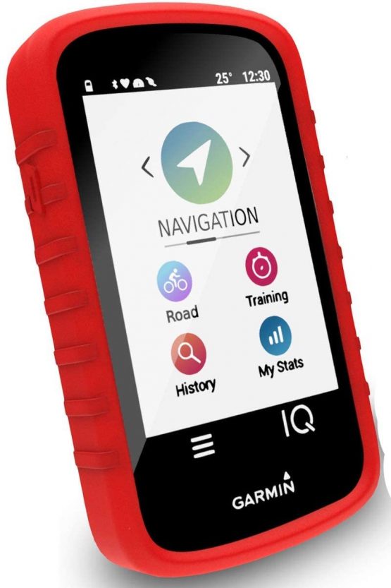 TUFF LUV Tough Silicone case and screen protection for Garmin Edge 530 - Black