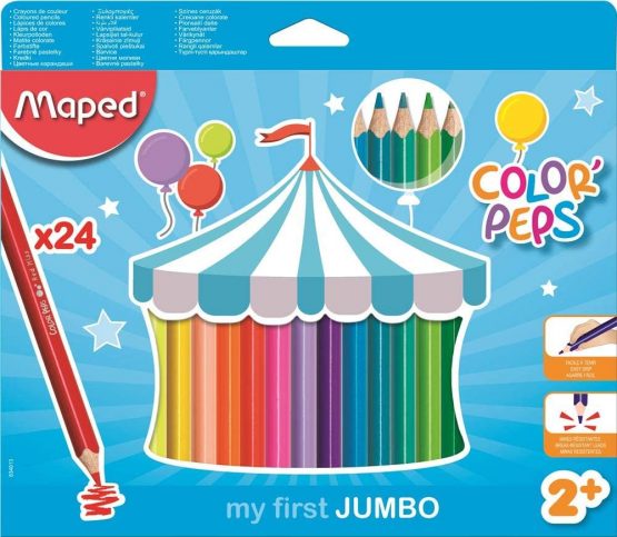 Maped Early Age 834013 Set of 24 Colour Pencils in Cardboard Case